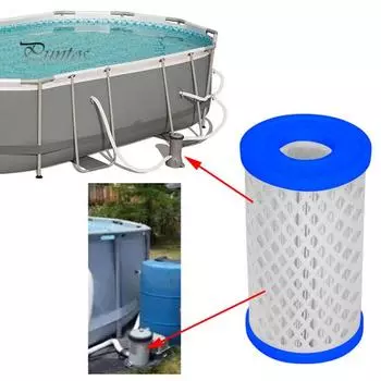 1 комплект, сменные универсальные фильтры для бассейна, многоразовые фильтрующие картриджи для бассейнов для надземных насосов для бассейна 1 Set