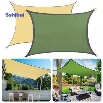 1 комплект солнцезащитного козырька, устойчивый к разрыву, простой в установке, устойчивый к ржавчине солнцезащитный козырек для защиты сада на открытом воздухе хаки