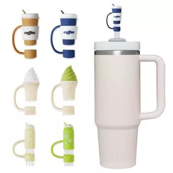 1 комплект соломенной крышки, набор силиконовых соломенных крышек с рисунком, брызгозащищенный, пылезащитный, соломенная заглушка для украшения чашки C