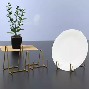 1 комплект, современная тарелка N-типа, подставка для рисования, полая простая подставка, кронштейн для художественного дисплея, товары для дома L чёрный