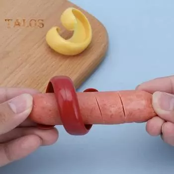 1 комплект, спиральный резак для колбасы, нарезанный ваш WIENER, слайсер для хот-догов, спиральные ножи для хот-догов, слайсер для хот-догов, инструменты для гриля для гриля, барбекю 1 Set