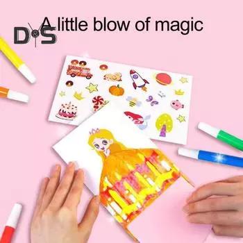 1 комплект Squeegee Art Kids Paint Kit DIY Rainbow Scratch Painting Crafts Kit Детская развивающая игрушка для рисования Scratch Art Подарок для малышей Мальчиков и Девочек B