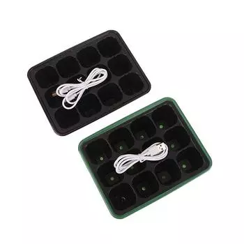 1 комплект стартера для проращивания семян с подсветкой для проращивания семян с куполом для увлажнения чёрный