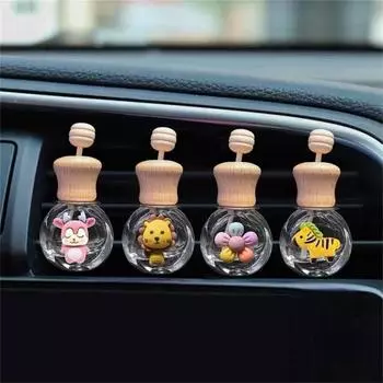 1 комплект стеклянного зажима для вентиляционного отверстия в форме бутылки с деревянной крышкой 3