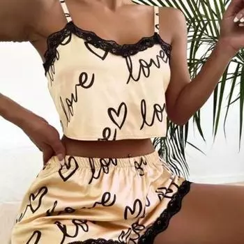 1 комплект, стильный комплект одежды для сна с эластичной резинкой на талии, одежда для сна, сексуальный комплект одежды для сна с регулируемым ремнем в виде алфавита для спальни M фиолетовый