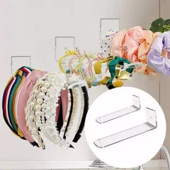 1 комплект, стойка для хранения ленты для волос, компактная многофункциональная прозрачная стойка для шляп, органайзер для домашней спальни 6pcs