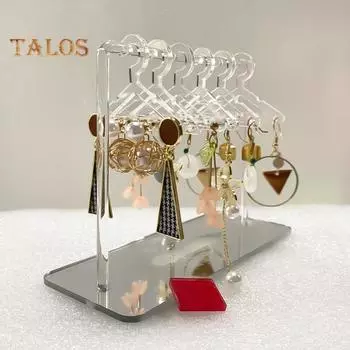 1 комплект стойки для демонстрации сережек с основанием. Широкие возможности применения. Сбалансированный по весу, удобный для хранения. Подвесная стойка для сережек. Поставка для девочек. серебряный