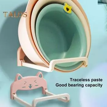 1 комплект стойки для умывальника, организация без перфорации, водонепроницаемый, удобный компактный держатель для умывальника, домашний аксессуар розовый