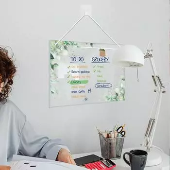 1 комплект сухой стираемой доски для планирования еженедельного календаря, подвесной с 6 маркерами, набор досок для заметок