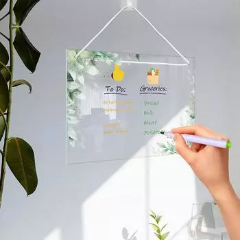 1 комплект сухой стираемой доски для планирования еженедельного календаря, подвесной с 6 маркерами, набор досок для заметок