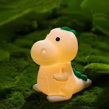 1 комплект, суперлегкий ночной светильник с регулируемой яркостью, очаровательный мягкий внешний вид, без бликов, широкий спектр применения, декоративный силикон Dinosaur