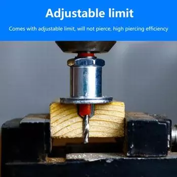 1 комплект сверла с зенковкой, обычная круглая конструкция, режущая головка из сплава, регулируемая глубина, простая установка, сверло с коническим отверстием, столярные аксессуары C