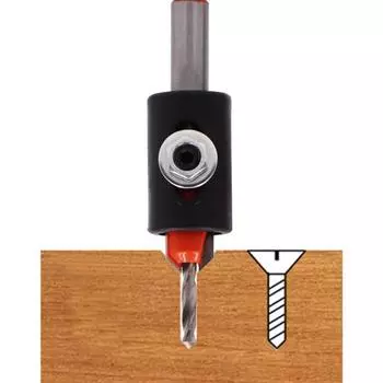 1 комплект сверла с зенковкой, высокая твердость, износостойкость, деревообрабатывающие инструменты для сверления фасок