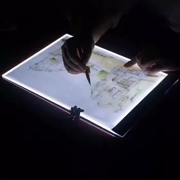 1 комплект светодиодной доски для копирования, высокая яркость, удобная переноска, практичный, хороший портативный световой стол формата А4 для домашнего хозяйства