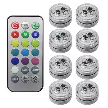 1 комплект светодиодных ламп для салона автомобиля с дистанционным управлением - красочные самоклеящиеся украшения для автомобильной крыши, атмосферная лампа для ног, 13 цветов