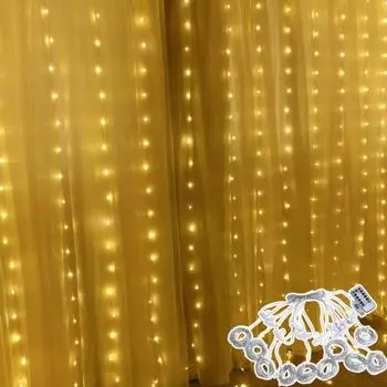 1 комплект светодиодных ламп с несколькими осветительными лампами, неослепляющие режимы, энергосберегающий, Plug-and-Play, светодиодная гирлянда для рождественской елки белый