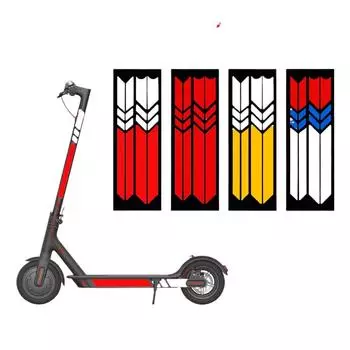 1 комплект, светоотражающие наклейки для ночной безопасности, предупреждающая полоса для скейтборда для Xiaomi M365/Pro/1S/Pro 2, аксессуар для электрического скутера