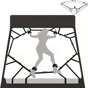 1 комплект, связывание для кровати, БДСМ, для взрослых, забавный ремень, обновление, армирование, кровать, ремень из паутины, привязка и привязка, обновление SM привязка и привязка, секс-игрушки для взрослых