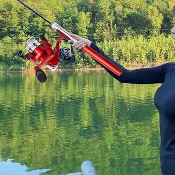 1 комплект, телескопическая мини-портативная карманная ручка, удочка для литья, карбоновая катушка из алюминиевого сплава, спиннинг, сверхлегкая кормушка, удочка