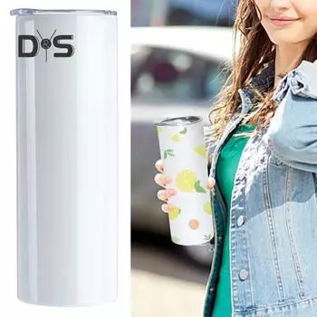 1 комплект, термочашка на 20 унций, герметичный сублимационный стакан из нержавеющей стали, изолированная чашка с соломинкой для путешествий домой белый