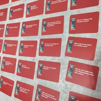 1 комплект тестовых карточек для теста на гражданство США, флэш-карты для теста на гражданство США, флэш-карты для экзамена по натурализации Sets