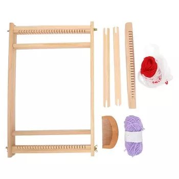 1 комплект ткацкого станка многоцелевой инновационный образовательный DIY ручной работы деревянный ткацкий станок для