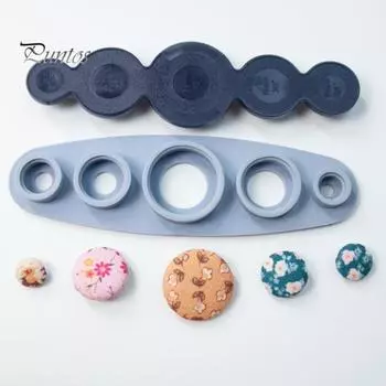 1 комплект, тканевые пуговицы, эмбрион, легкое рукоделие, навыки не требуются, ежедневные необходимые тканевые пуговицы, эмбрион для сумок, одежды серый
