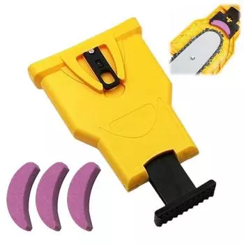 1 комплект точилки для зубьев цепной пилы с точильным камнем, прочная профессиональная портативная универсальная быстрая B