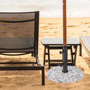 1 комплект трубки-подставки для зонта с вставной втулкой для трубы, ручная ручка, затяжной винт чёрный