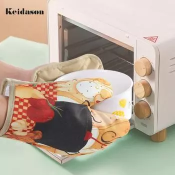 1 комплект, удобная, изысканная, простая в использовании подушка для духовки, моющаяся противоскользящая кухонная перчатка для отеля 1