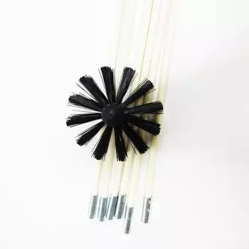 1 комплект, удобная щетка для дымохода с гибким стержнем, нейлоновая электрическая дрель, щетка для чистки дымохода, кухонные аксессуары чёрный