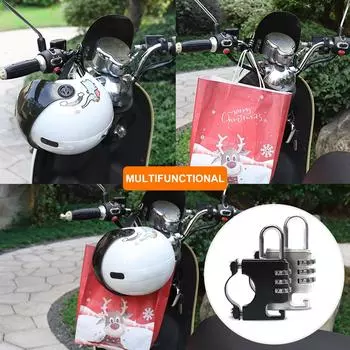 1 комплект, удобный, универсальный замок для велосипедного шлема высокой твердости, устойчивый к ржавчине замок для велосипедного шлема, принадлежности для велосипеда серебряный