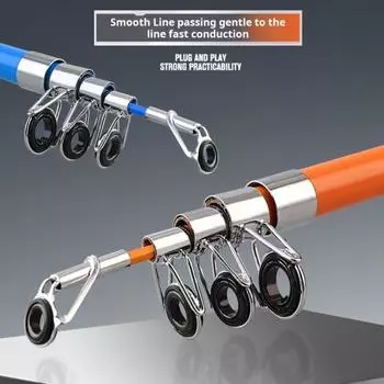 1 комплект удочек 1,3 м с катушкой, плоскогубцами для приманки, сумочкой, мини-телескопическая короткая удочка для рек, озер, водохранилищ, удочка для начинающих, детей, взрослых, рыбалка A синий