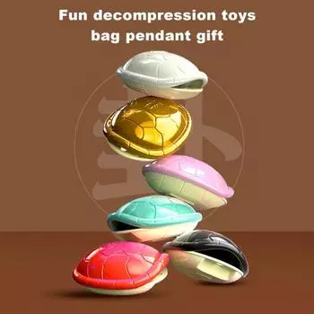 1 комплект, украшение в виде черепахи, медная монета, реквизит для гадания, портативный брелок, подвеска, принесет удачу, красочный черепаховый панцирь, украшение для рабочего стола чёрный