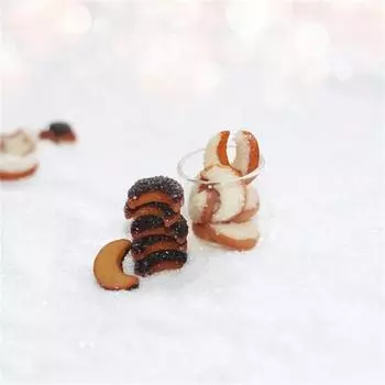 1 комплект, украшение в виде печенья из смолы, шикарные аксессуары для куклы-печенья A
