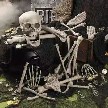 1 комплект украшений на Хэллоуин, небьющиеся, ужасные, преследуемые, пластиковые сломанные кости, привлекательный домашний реквизит для