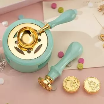 1 комплект, уникальная удобная ручка, сделай сам, яркий цвет, портативная сургучная печать, лаковая печь с ложкой, офисные аксессуары, плавильная печь