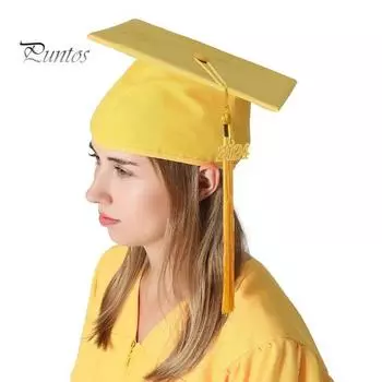 1 комплект, унисекс, выпускной халат, шляпа, комплект с застежкой-молнией спереди, свободная кисточка, 2024 год, бирка для колледжа, бакалавр, доктор, магистр, выпускное платье, кепка, комплект с кисточками XS чёрный