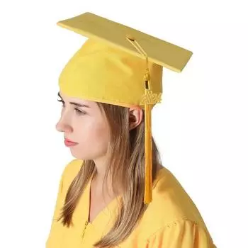 1 комплект, унисекс, выпускной халат, шляпа, комплект с застежкой-молнией спереди, свободная кисточка, 2024 год, бирка для колледжа, бакалавр, доктор, магистр, выпускное платье, кепка, комплект с кисточками XS