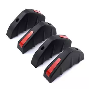 1 комплект универсальных автомобильных модифицированных спойлеров для заднего бампера, диффузоров, спойлеров для заднего бампера, спойлеров, АБС-аксессуары для предотвращения столкновений as the picture