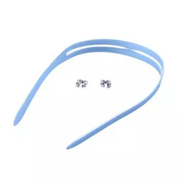 1 комплект универсальных очков с высоким ремешком, высокоэластичные сменные очки для подводного плавания, силиконовый ремешок для ношения синий