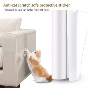 1 комплект, утолщенная защита от кошачьих царапин, защита для мебели, прозрачная односторонняя липкая защита для дивана для дома A