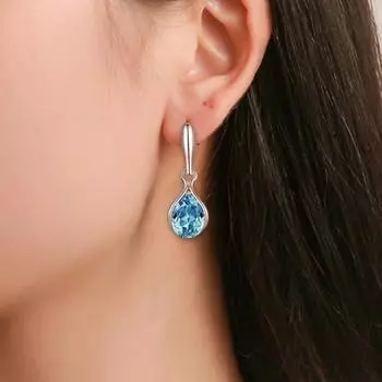 1 комплект ювелирных изделий, элегантный яркий блеск, неувядаемый стильный женский ожерелье в форме капель воды, серьги-подвески для повседневного ношения зелёный