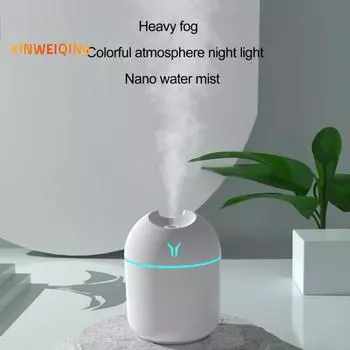 1 комплект увлажнителя воздуха объемом 250 мл — мелкодисперсный туман USB, одинарное распыление, нано-распыление, 2 режима, высокая производительность зелёный