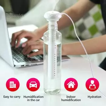 1 комплект увлажнителя воздуха с функцией тумана, тихая работа, мелкодисперсный туман, портативный увлажнитель воздуха, увлажнитель для ежедневного использования белый