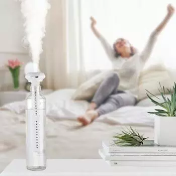 1 комплект увлажнителя воздуха с функцией тумана, тихая работа, мелкодисперсный туман, портативный увлажнитель воздуха, увлажнитель для ежедневного использования белый