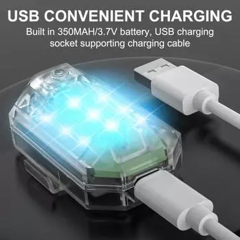 1 комплект велосипедного кабеля с несколькими ночными светильниками и цветным кабелем с аккумулятором для передачи данных 2pcs