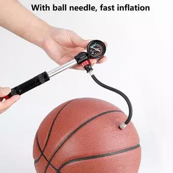 1 комплект, велосипедный надувной насос, портативный насос, регулируемый воздушный клапан, прочный шарик, накачивающий велосипедные шины с циферблатом высокого давления, товары для дома