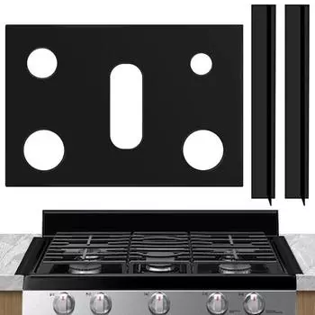 1 комплект верхней крышки для газовой плиты с 5 отверстиями и 3 полосками для зазоров. Жаростойкая, можно мыть в посудомоечной машине. Многоразовая антипригарная силиконовая крышка для газовой плиты. Защитная защита. чёрный