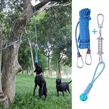 1 комплект, весенняя хлопковая веревка, устойчивая к укусам, снимающая скуку, легкие весенние игрушки для собак B